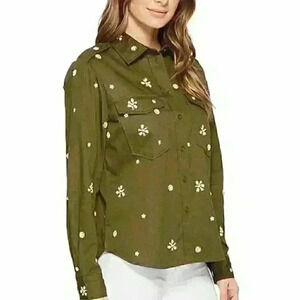 NEW! Joie Women’s XS Hayfa Button-Front Shirt NWT $298